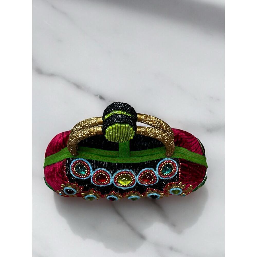 Vintage Mary Frances Jeweled Flower Handbag - Picture 3 of 11